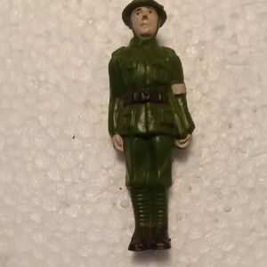 Vintage Green Toy Soldier Figure